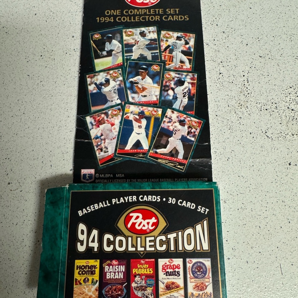 1994 Post Cereal Baseball Card Set of 30